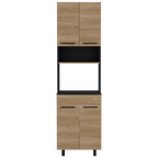 Mueble De Cocina Para Microondas Luna, Wengue Y Fresno - vista 6