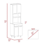 Mueble De Cocina Para Microondas Luna, Wengue Y Fresno - vista 7