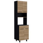 Mueble De Cocina Para Microondas Luna, Wengue Y Fresno - vista 3