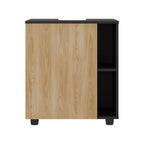 Mueble Para Lavamanos Pascuale Una Puerta, Wengue Y Fresno - vista 7