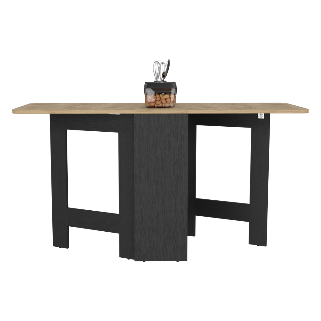 Mesa Abatible, Compact, Wengue y Macadamia, con amplio espacio para colocar objetos - vista 4