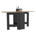 Mesa Abatible, Compact, Wengue y Macadamia, con amplio espacio para colocar objetos - vista 1