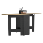 Mesa Abatible, Compact, Wengue y Macadamia, con amplio espacio para colocar objetos - vista 1