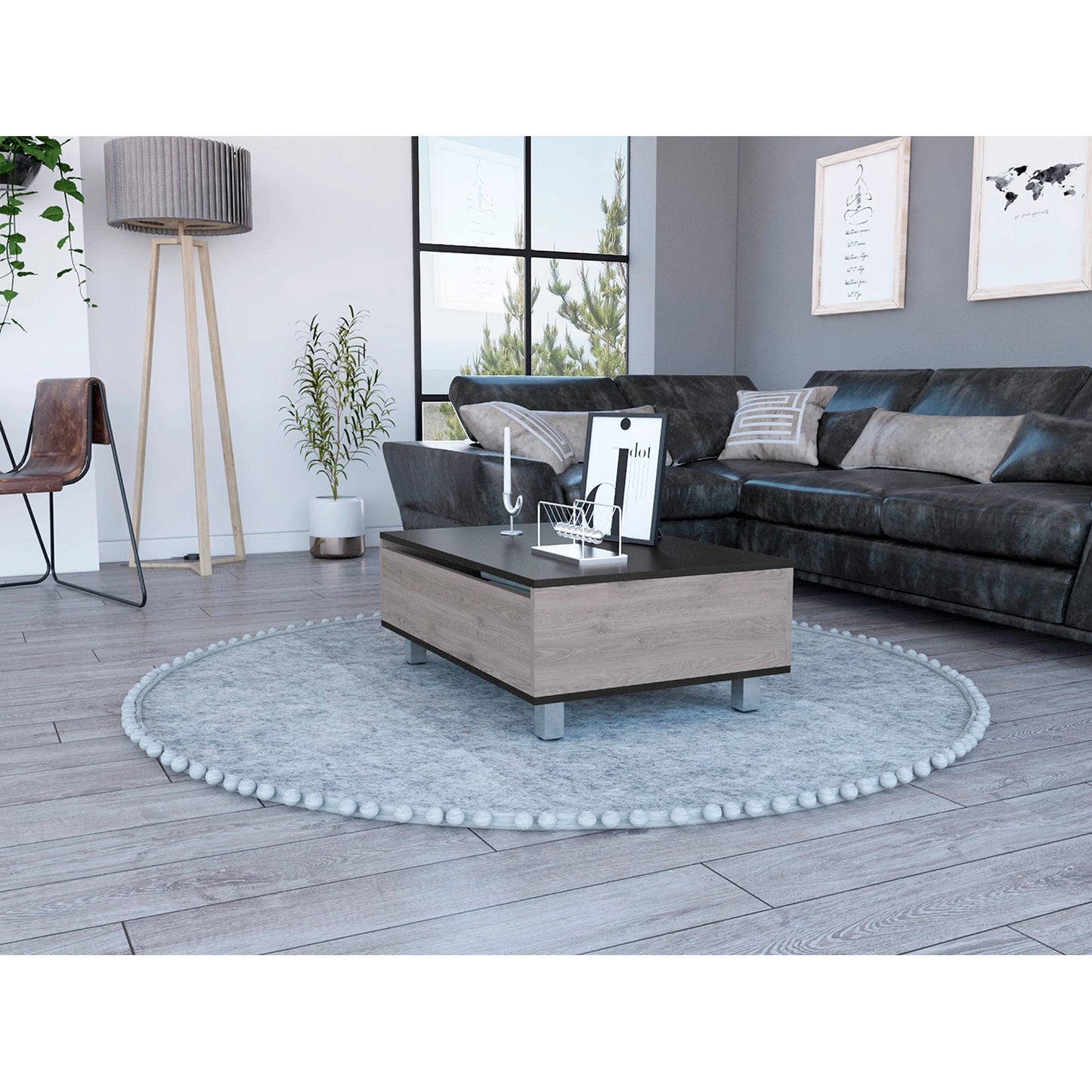 Mesa Funcional 5G-2 - Ceniza / Wengue