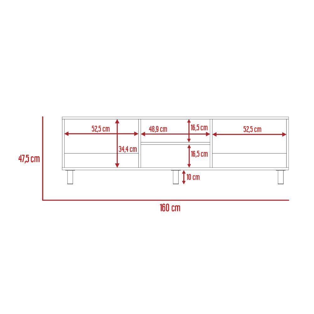 Mesa Para Tv Tunez, Blanco Duqueza, Para Televisor Hasta 70 Pulgadas - vista 7