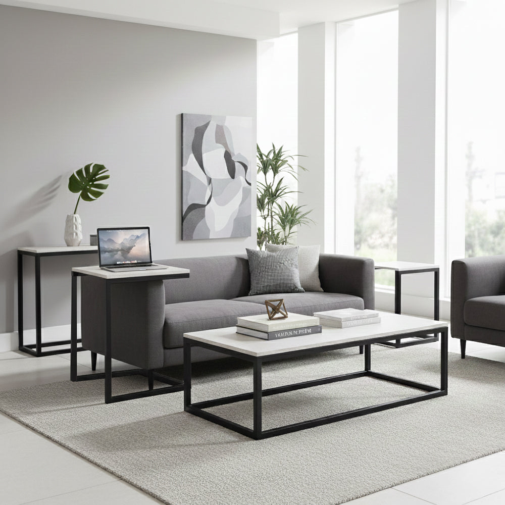 Mesa Centro Mons Barcelona Cuarzo Fierro