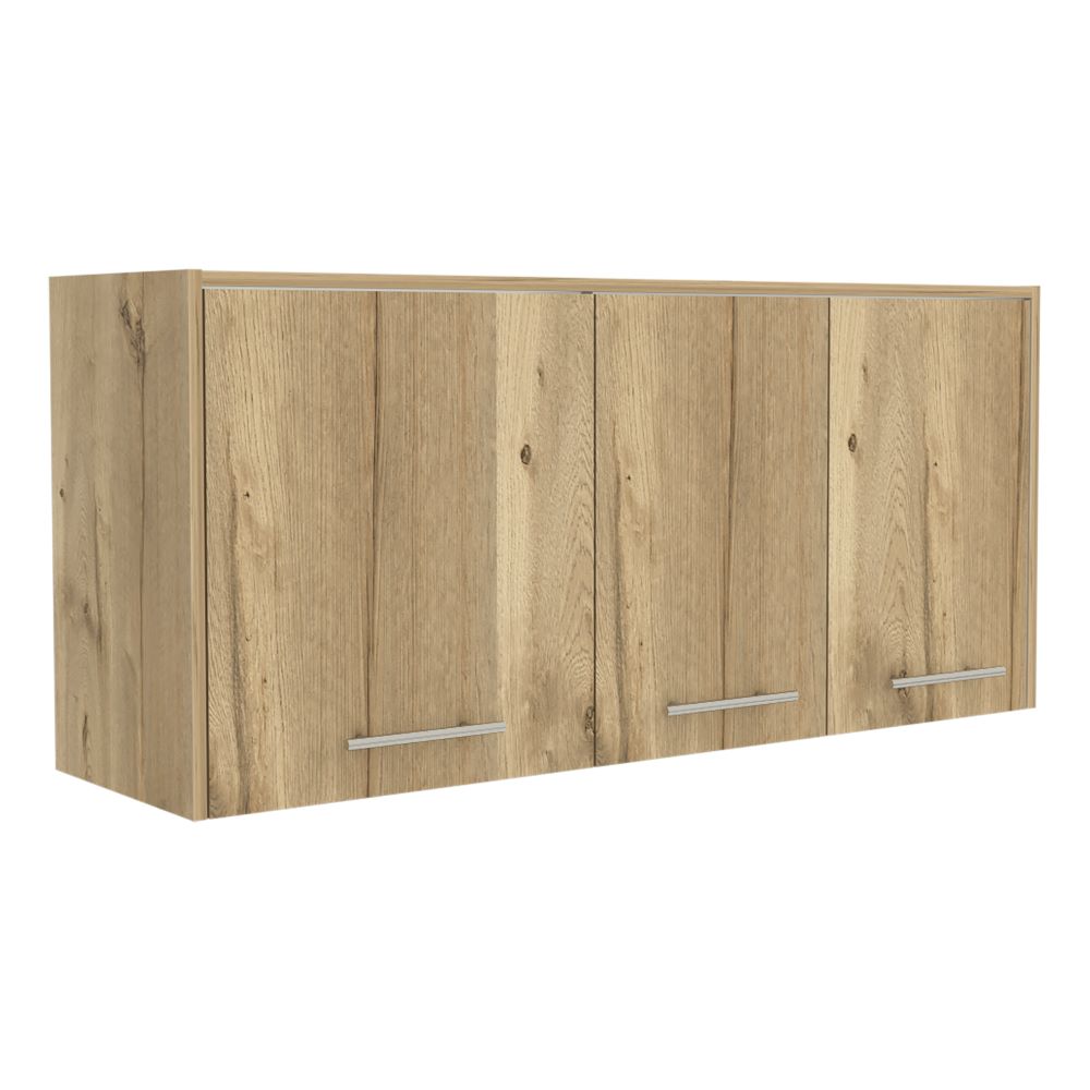 Modulo Superior Kitchen Orion, Duna y Blanco, con tres puertas batientes y varios entrepaños - vista 6