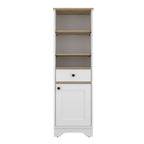 Mueble Optimizador Bath Bi, Duna y Blanco, con un cajón deslizable y una puerta batiente - vista 6