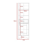 Mueble Optimizador Bath Bi, Duna y Blanco, con un cajón deslizable y una puerta batiente - vista 8