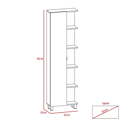 Optimizador Bath 300 1 Puerta - Rovere / Blanco