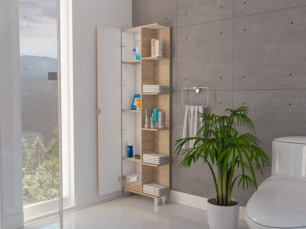 Optimizador Bath 300 1 Puerta - Rovere / Blanco
