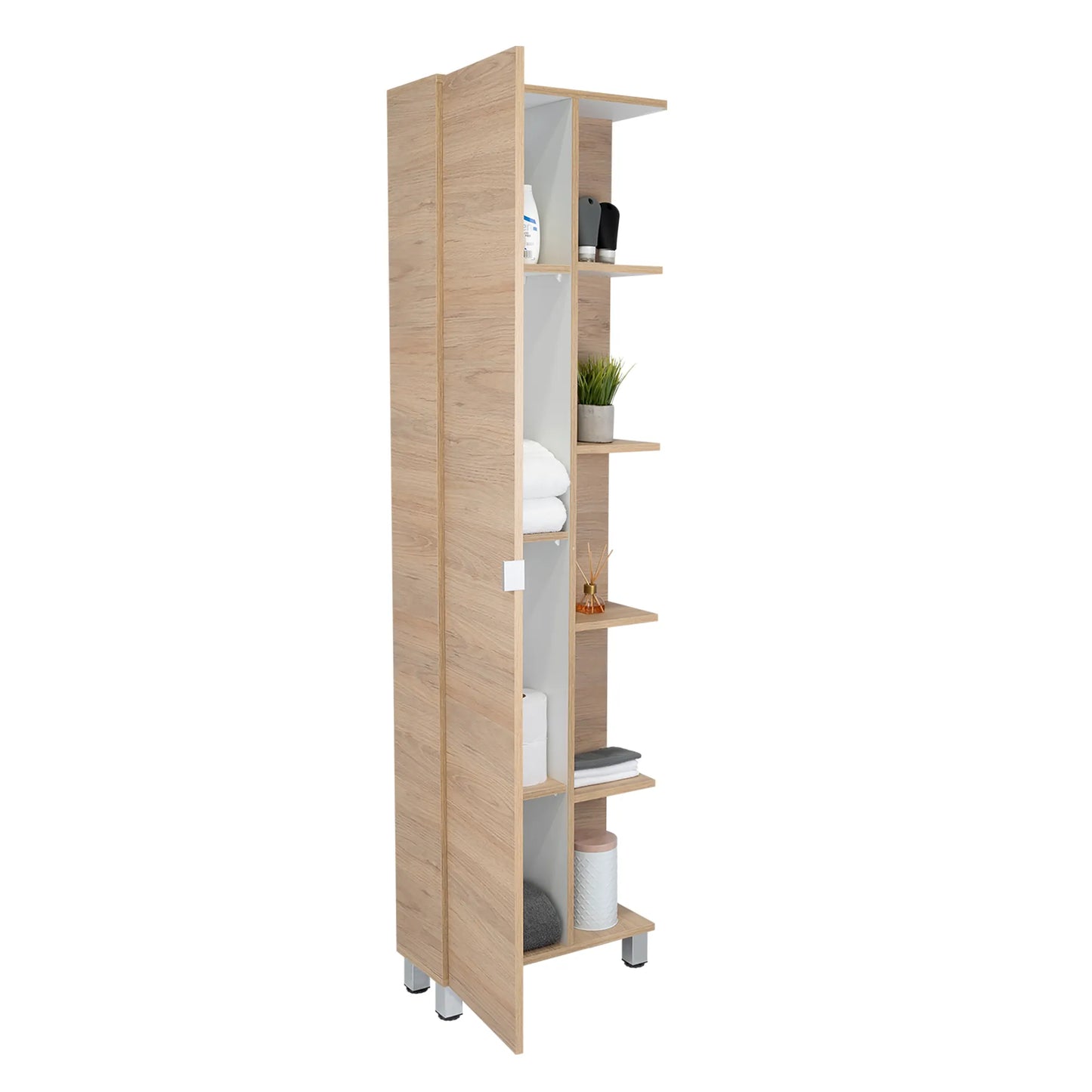 Optimizador Bath 300 1 Puerta - Rovere / Blanco