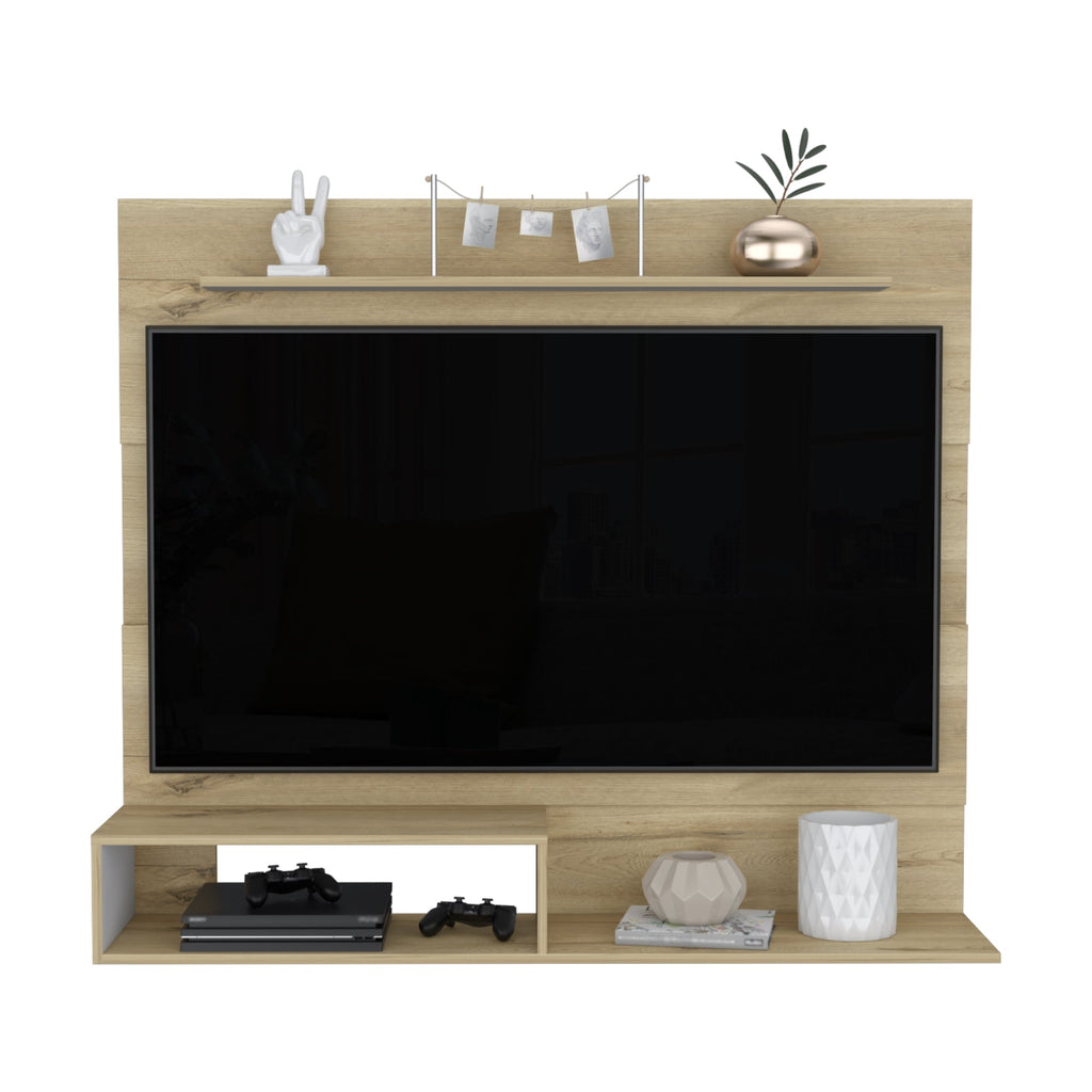 Panel de Tv Ascher, Duna y Blanco Duqueza, con Espacio Para Televisor de Hasta 55 Pulgadas - vista 3