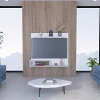 Panel de Tv Ascher, Blanco, con Espacio Para Televisor de Hasta 55 Pulgadas - vista 2