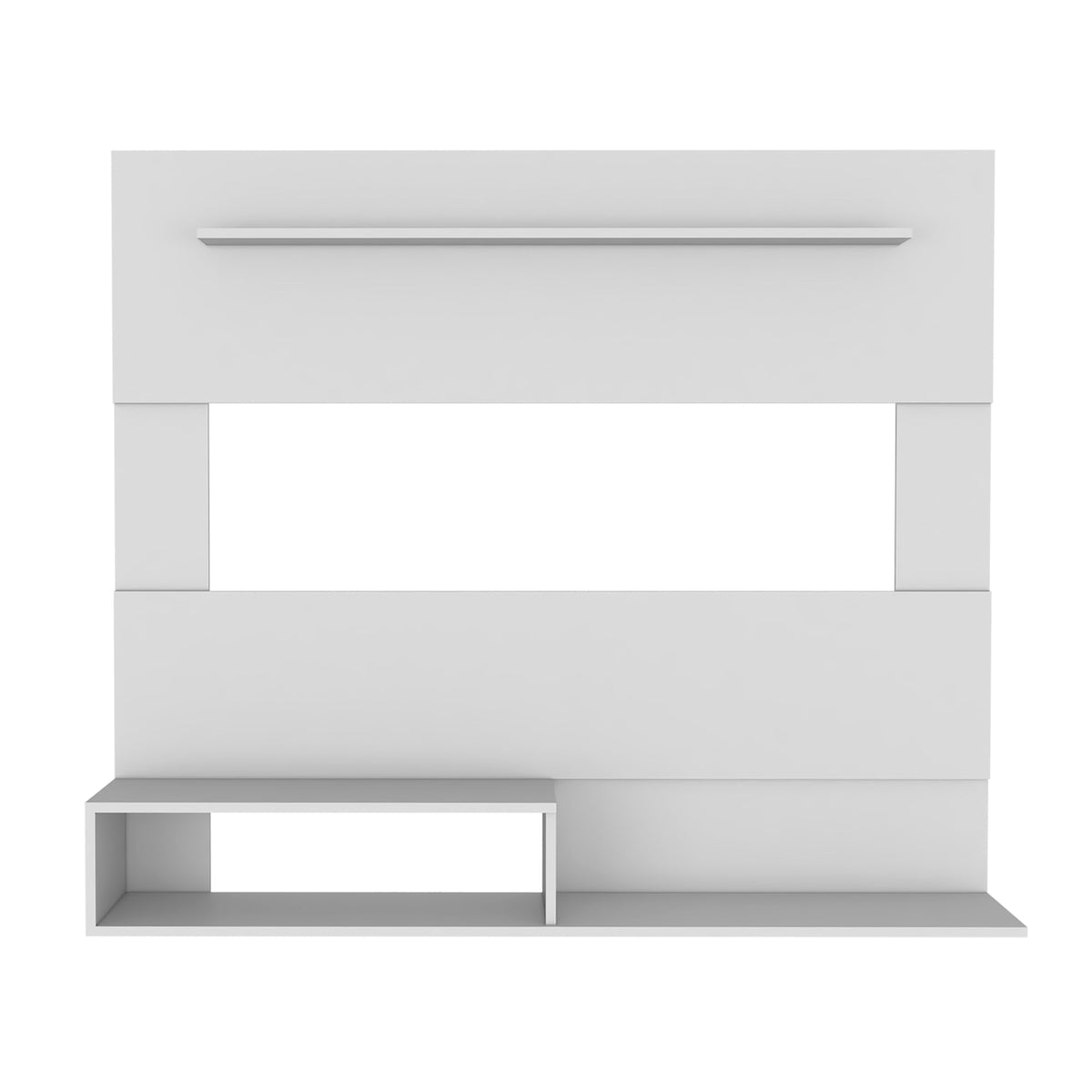Panel de Tv Ascher, Blanco, con Espacio Para Televisor de Hasta 55 Pulgadas - vista 4