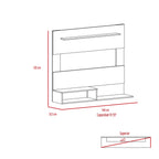 Panel de Tv Ascher, Blanco, con Espacio Para Televisor de Hasta 55 Pulgadas - vista 7