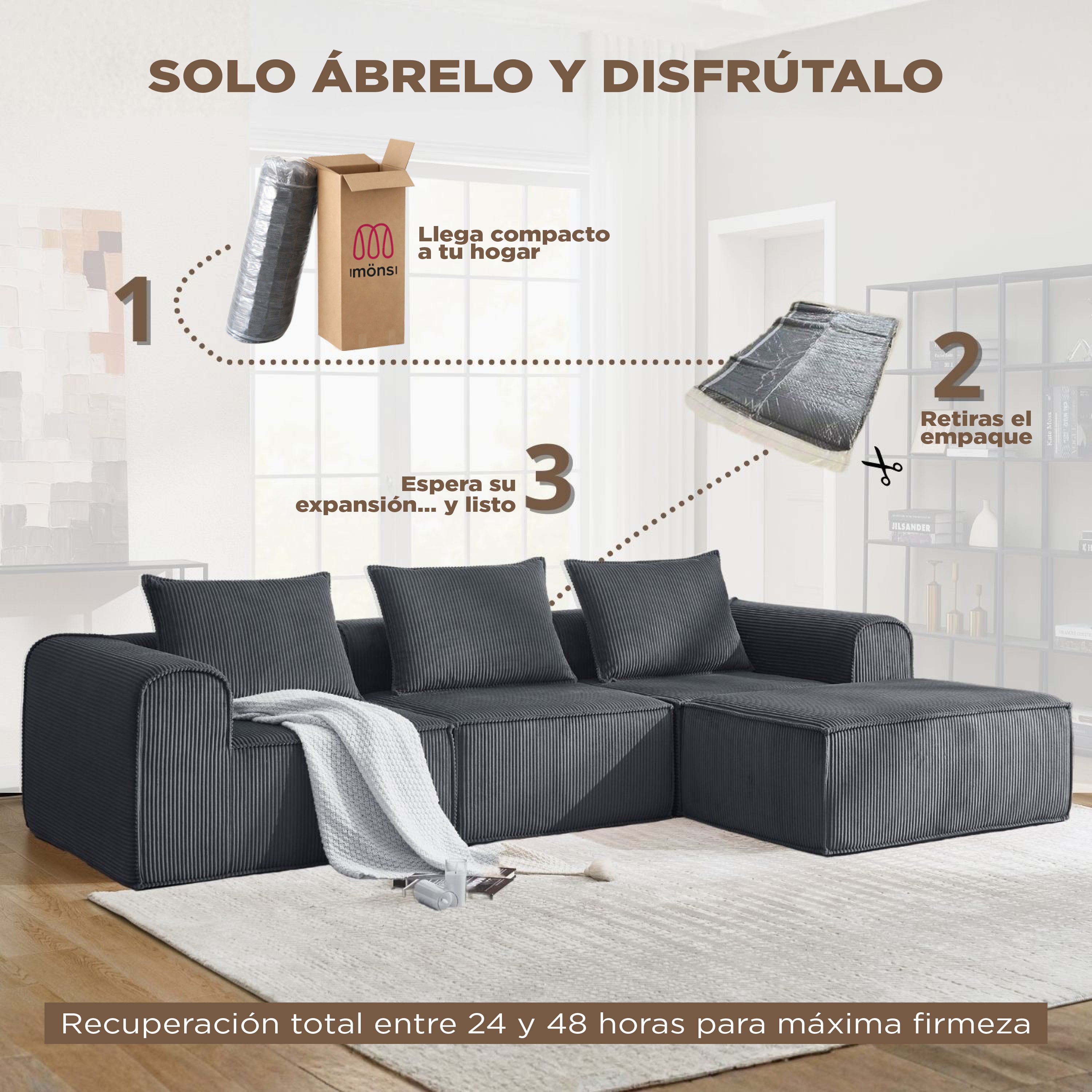 MONS NODO Sillón Modular + Pouf