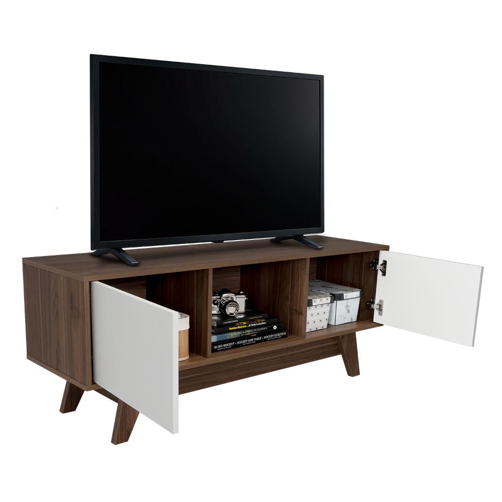 Rack Tv55" Romero Dos Puertas, Gales / Blanco - vista 4