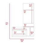 Mueble Recibidor Vienna, Recibidor Viena, Blanco, con un Cajón - vista 16