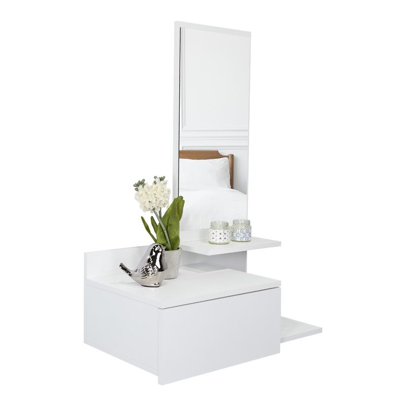 Mueble Recibidor Vienna, Recibidor Viena, Blanco, con un Cajón - vista 3