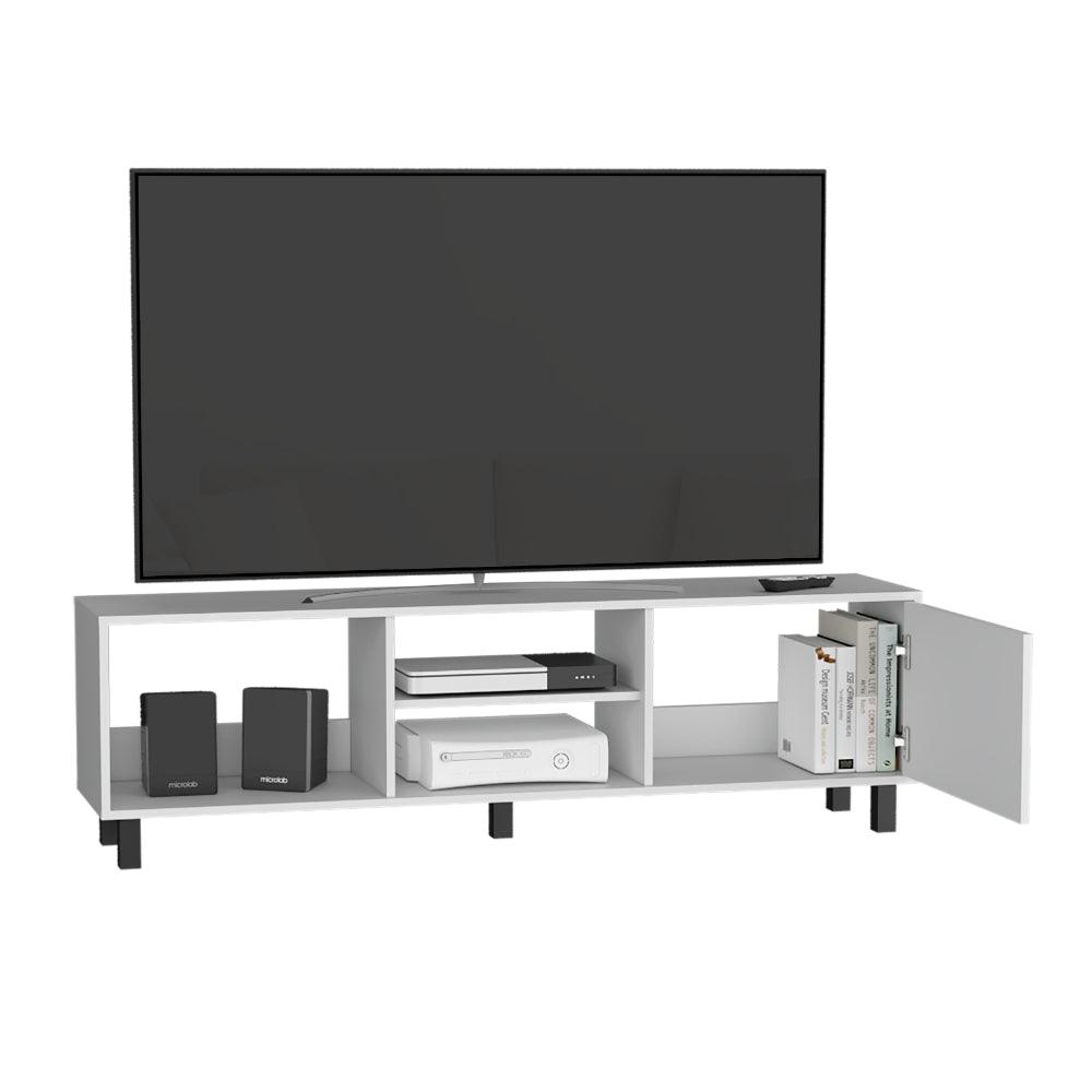 Rack Tv 65" Tunez Una Puerta, Color Blanco - vista 3
