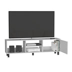 Rack Tv 65" Tunez Una Puerta, Color Blanco - vista 3