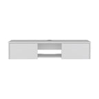 Rack Para Tv Flotante Gleid, Blanco, con Dos Puertas Abatibles - vista 5