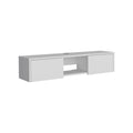Rack Para Tv Flotante Gleid, Blanco, con Dos Puertas Abatibles - vista 1