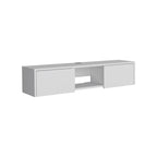 Rack Para Tv Flotante Gleid, Blanco, con Dos Puertas Abatibles - vista 1