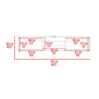 Rack Para Tv Flotante Gleid, Blanco, con Dos Puertas Abatibles - vista 6