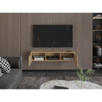 Rack Tv 65" Glen Multifuncional Piso O Flotante, Fresno Europeo - vista 6