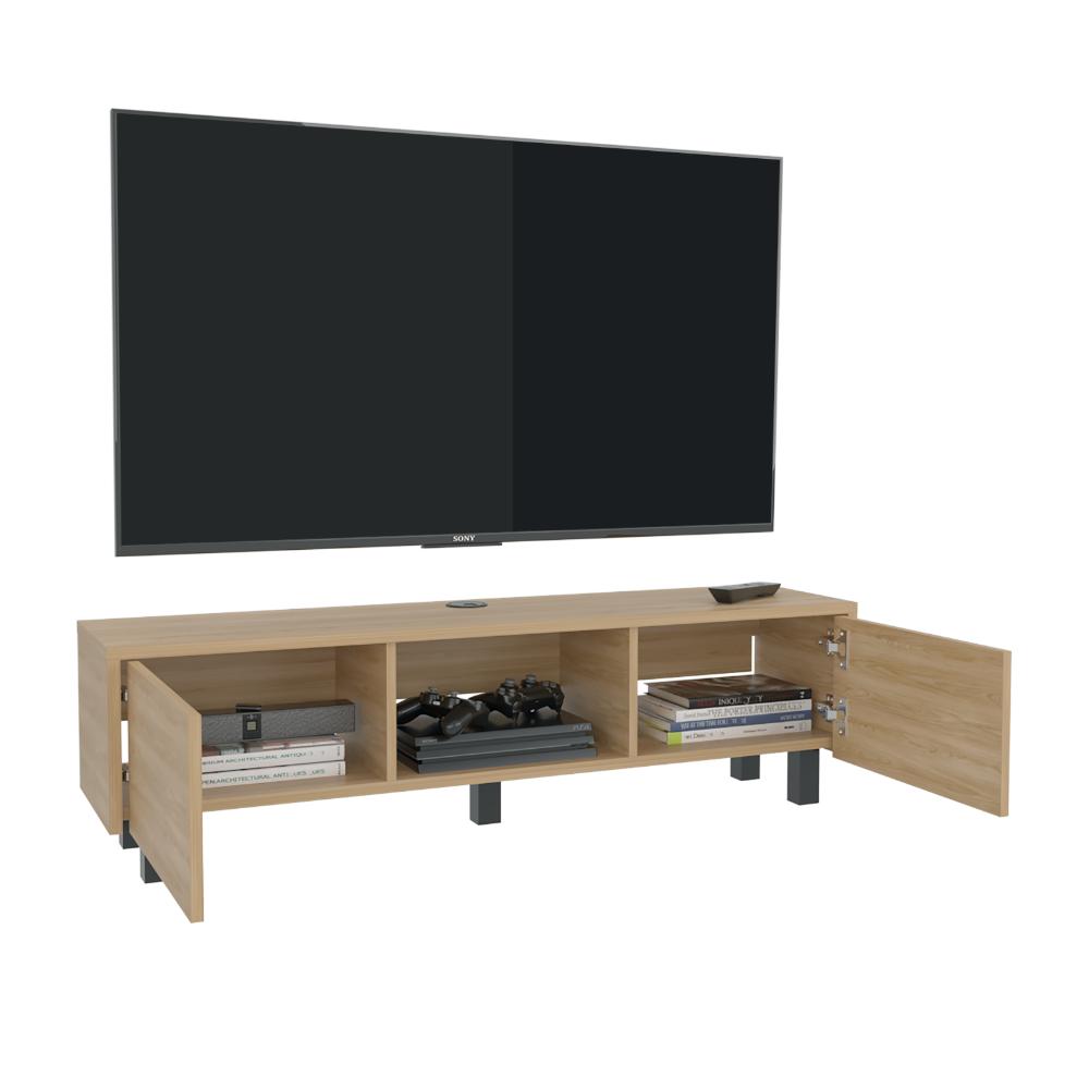 Rack Tv 65" Glen Multifuncional Piso O Flotante, Fresno Europeo - vista 4