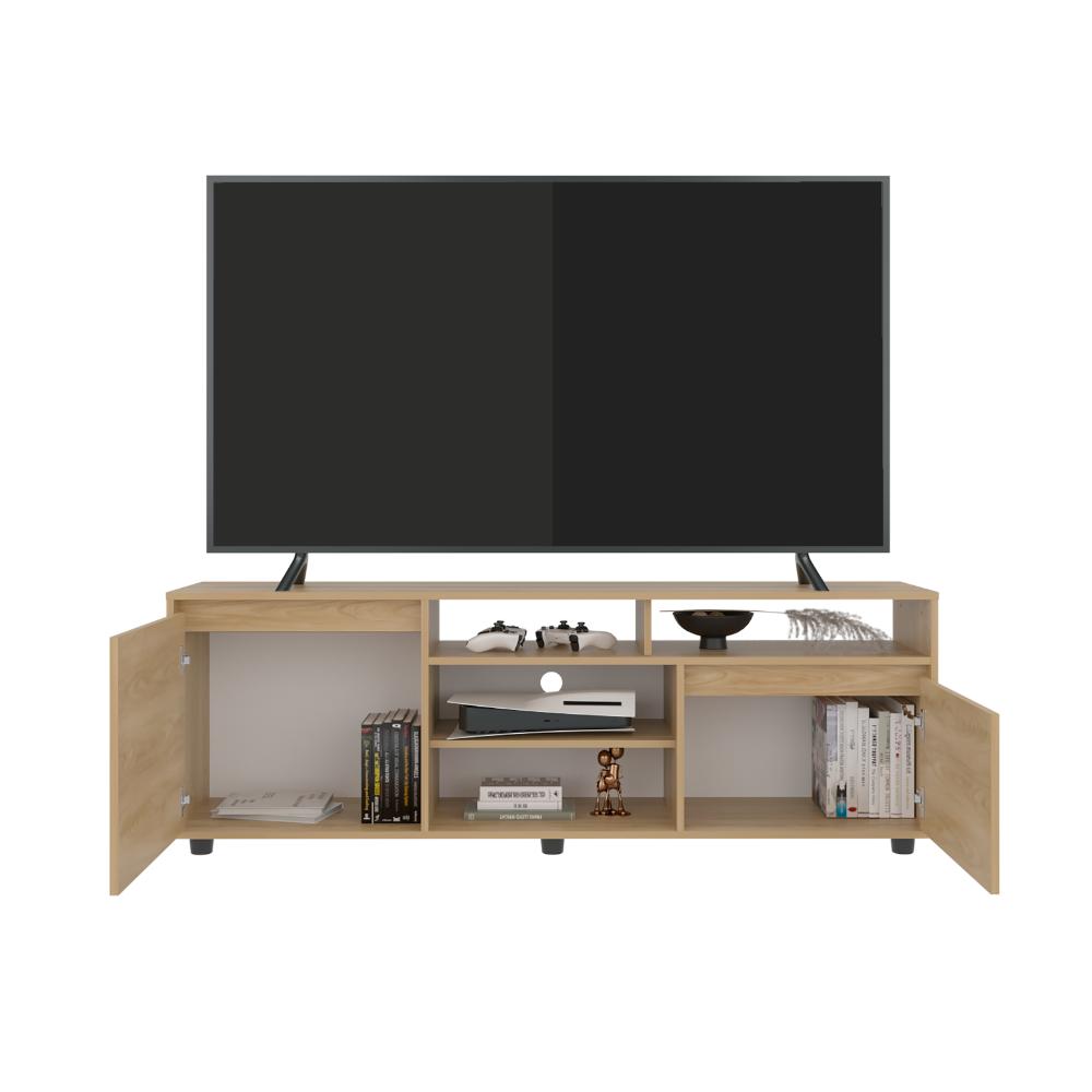Rack Tv Pino, Fresno Europeo, Para Televisor Hasta 65 Pulgadas - vista 5