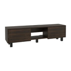 Mesa Para Tv Flotante Gleid, Nogal Europeo, con Dos Puertas Abatibles - vista 6