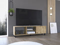Rack Tv 65" Tunez Una Puerta, Color Macadamia - vista 1