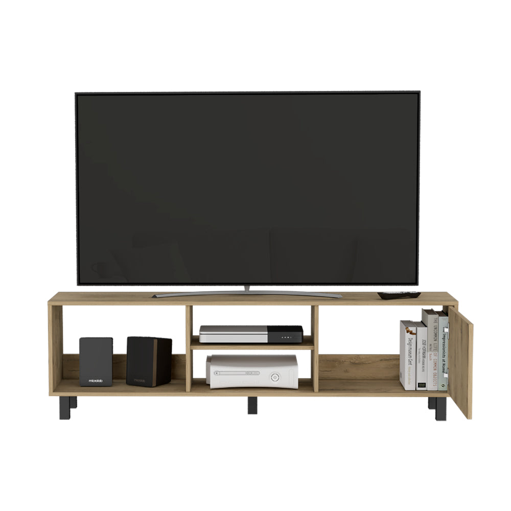 Rack Tv 65" Tunez Una Puerta, Color Macadamia - vista 4
