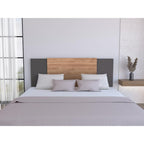 Respaldo De Cama Dos Plazas Neuss Graduable, Miel Y Plomo - vista 7