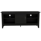 Rack de TV Essential Con Puerta, Wengue y Negro, con capacidad para televisor de 65 pulgadas - vista 6