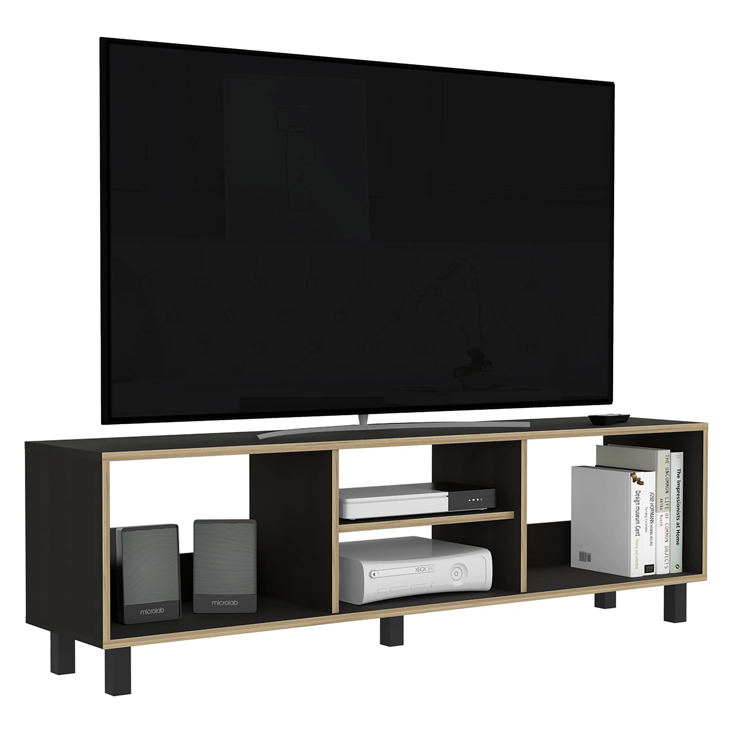Rack Nomik Tv70 - Negro / Canto Duna