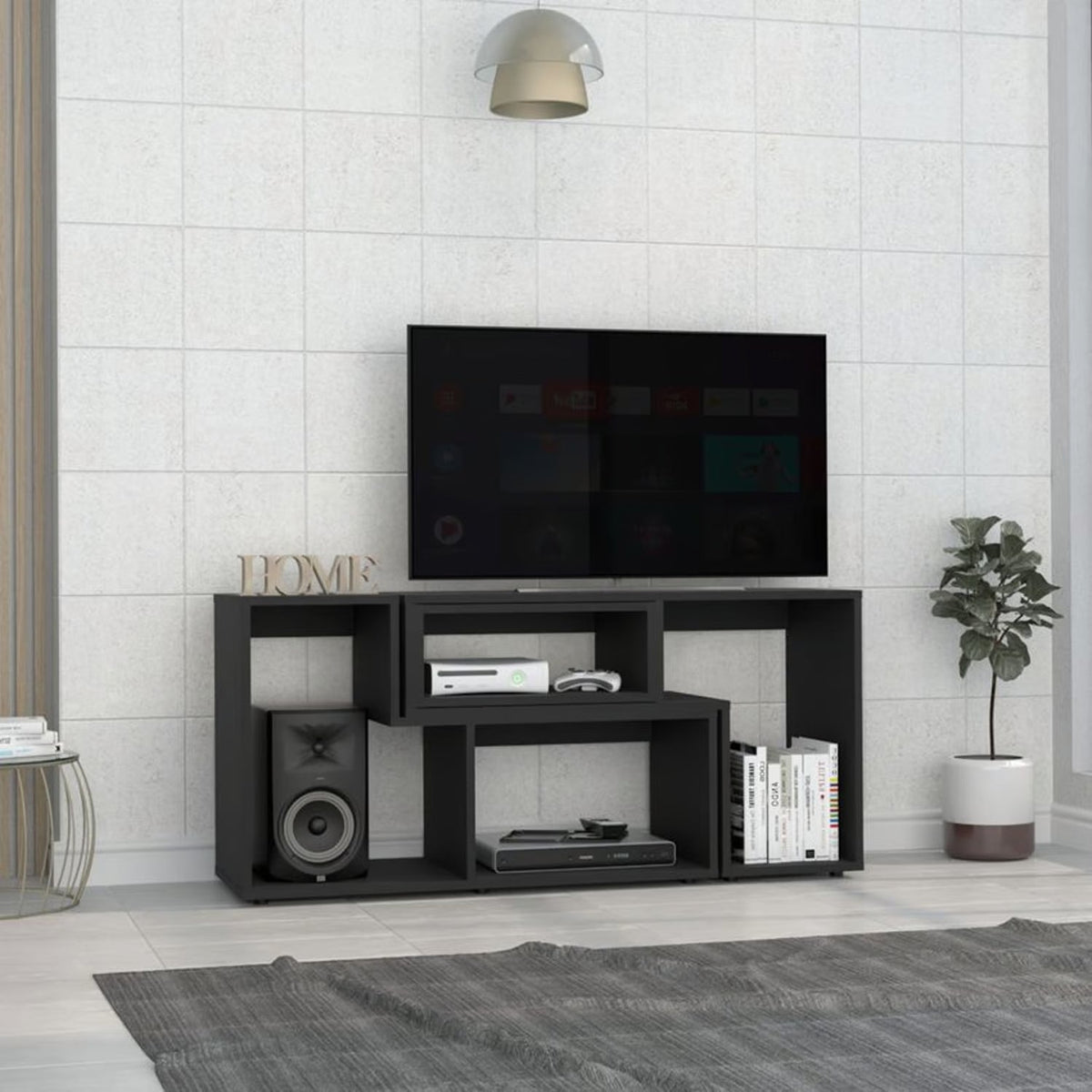 Mesa Para Tv Ascher, Wengue, con Espacio Para Televisor de 40 Pulgadas Hc - vista 3