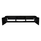 Mesa Para Tv Flotante Gleid, Wengue, con Dos Puertas Abatibles - vista 3