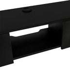 Mesa Para Tv Flotante Gleid, Wengue, con Dos Puertas Abatibles - vista 7