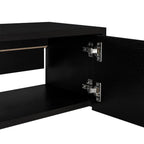 Mesa Para Tv Flotante Gleid, Wengue, con Dos Puertas Abatibles - vista 6