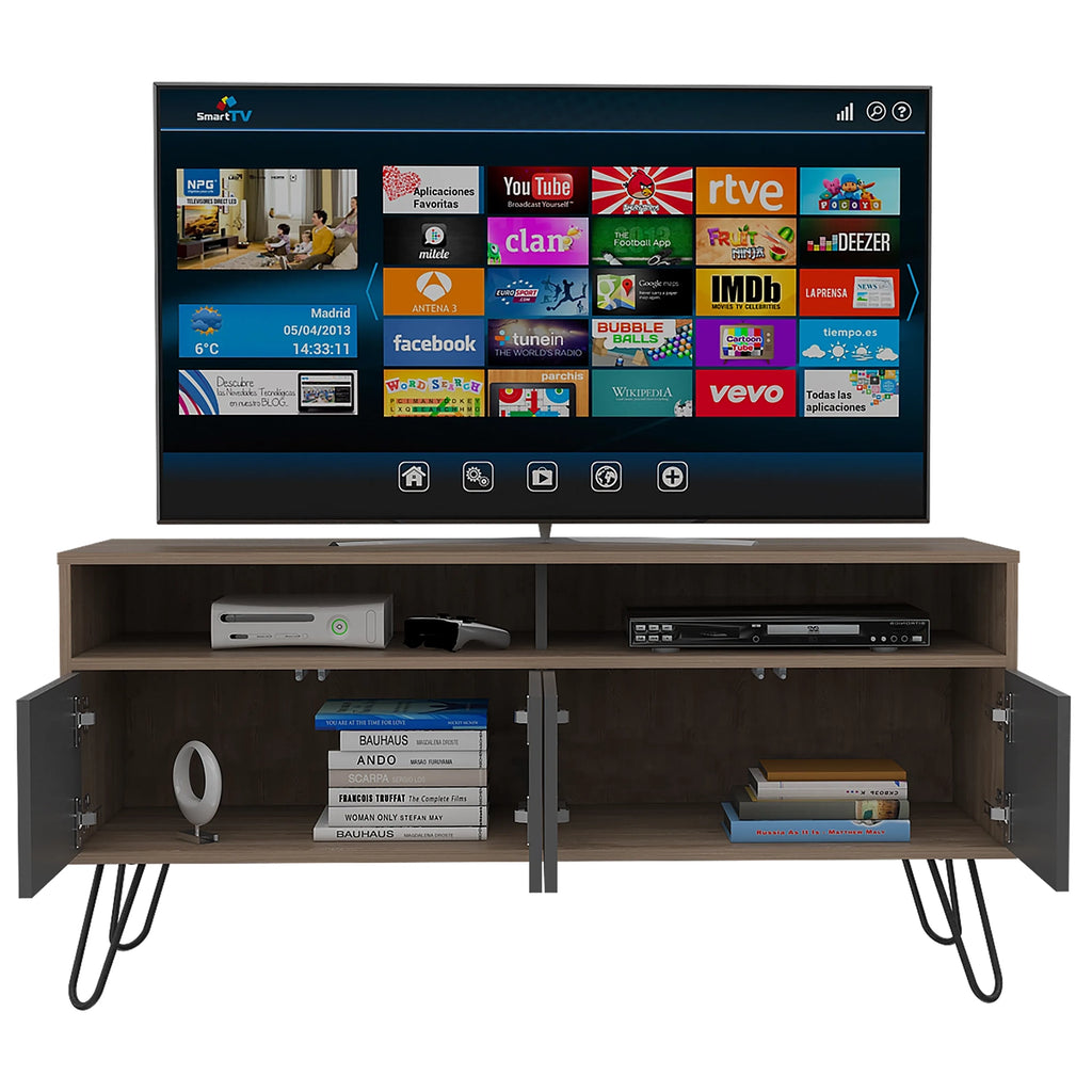Rack Tv55 Vassel - Miel / Plomo