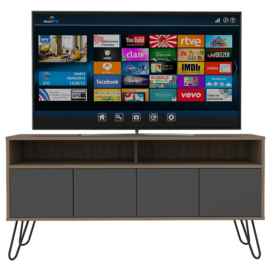 Rack Tv55 Vassel - Miel / Plomo