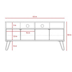 Rack Tv55 Vassel - Miel / Plomo