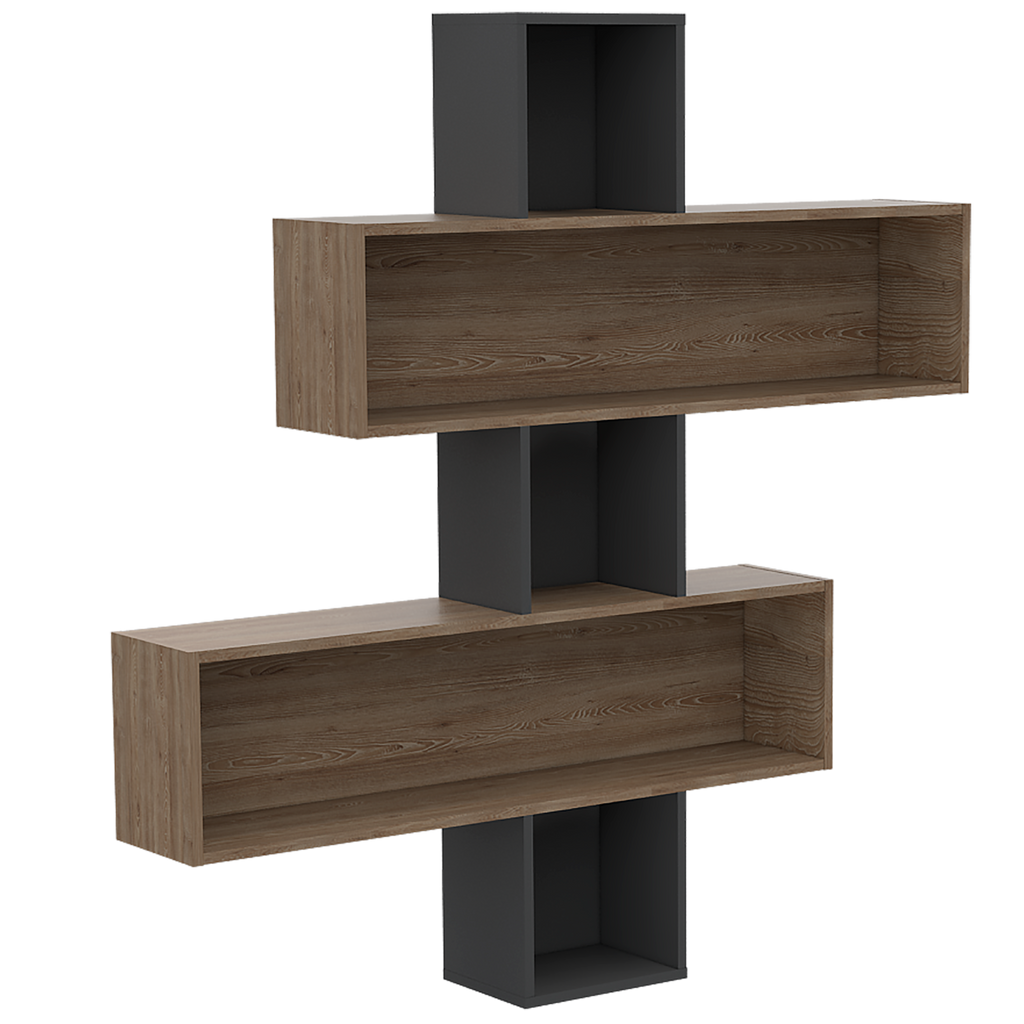 Repisa Wall 2B, Miel y Plomo, ideal para ubicar objetos - vista 3