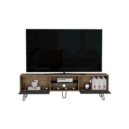 Rack Tv80 Vassel Z-180 - Miel / Plomo