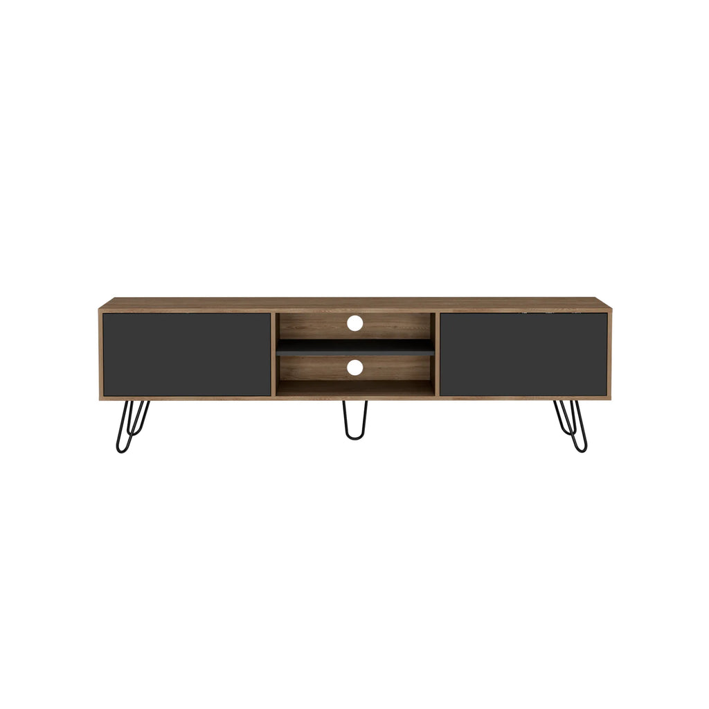 Rack Tv80 Vassel Z-180 - Miel / Plomo