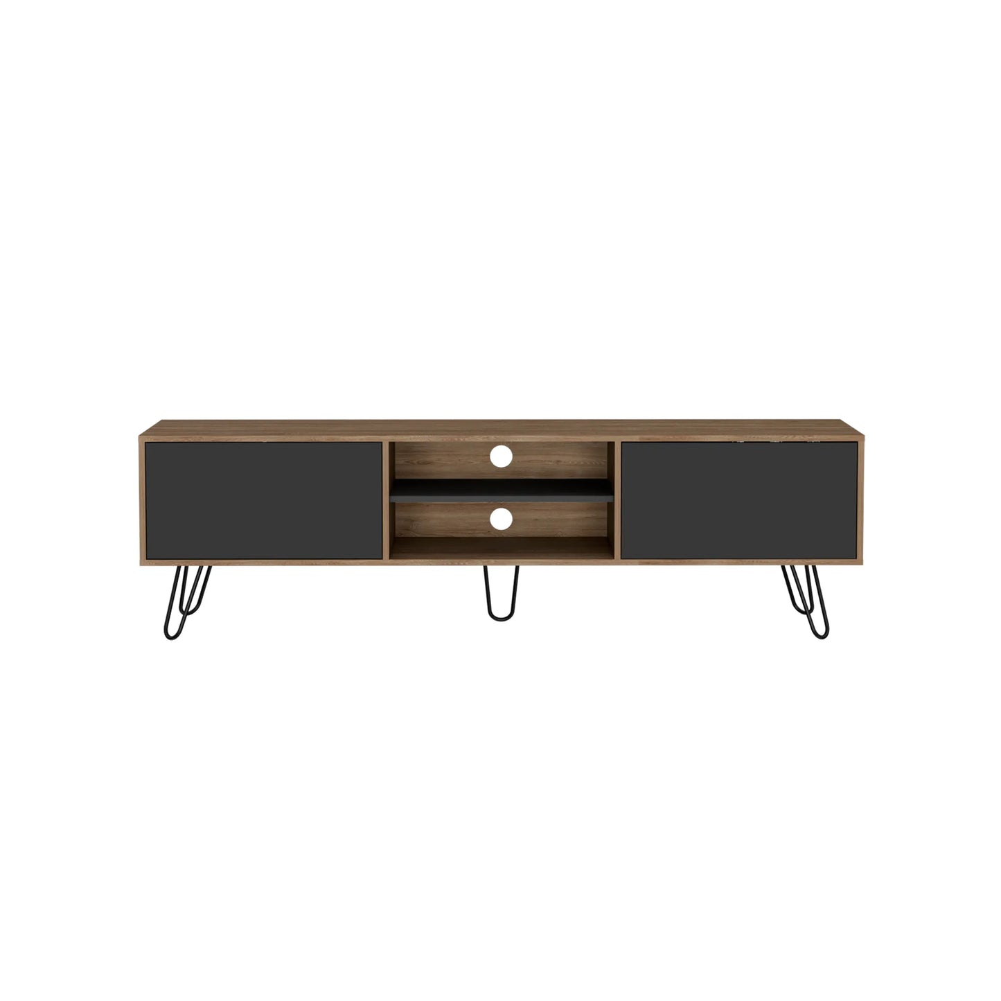 Rack Tv80 Vassel Z-180 - Miel / Plomo